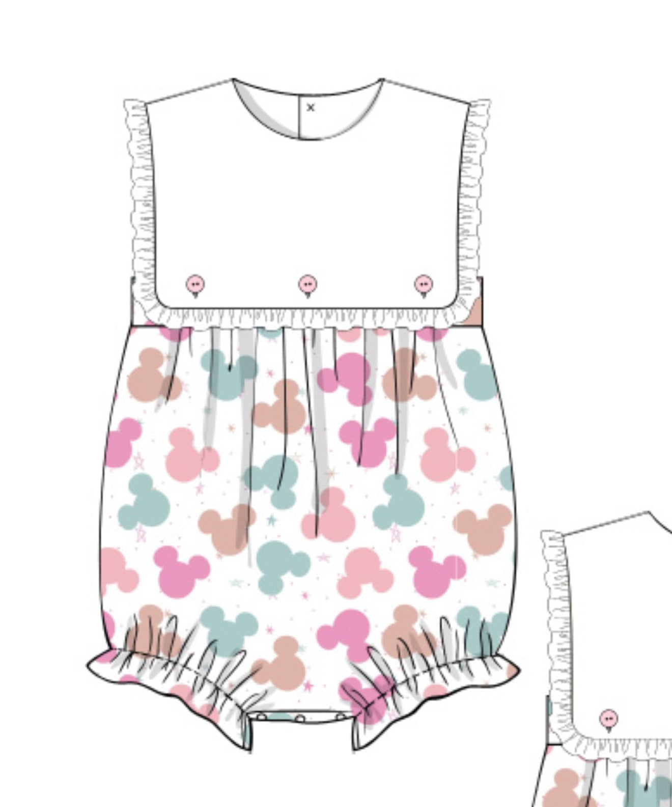 Blaire bubble in Magical print
