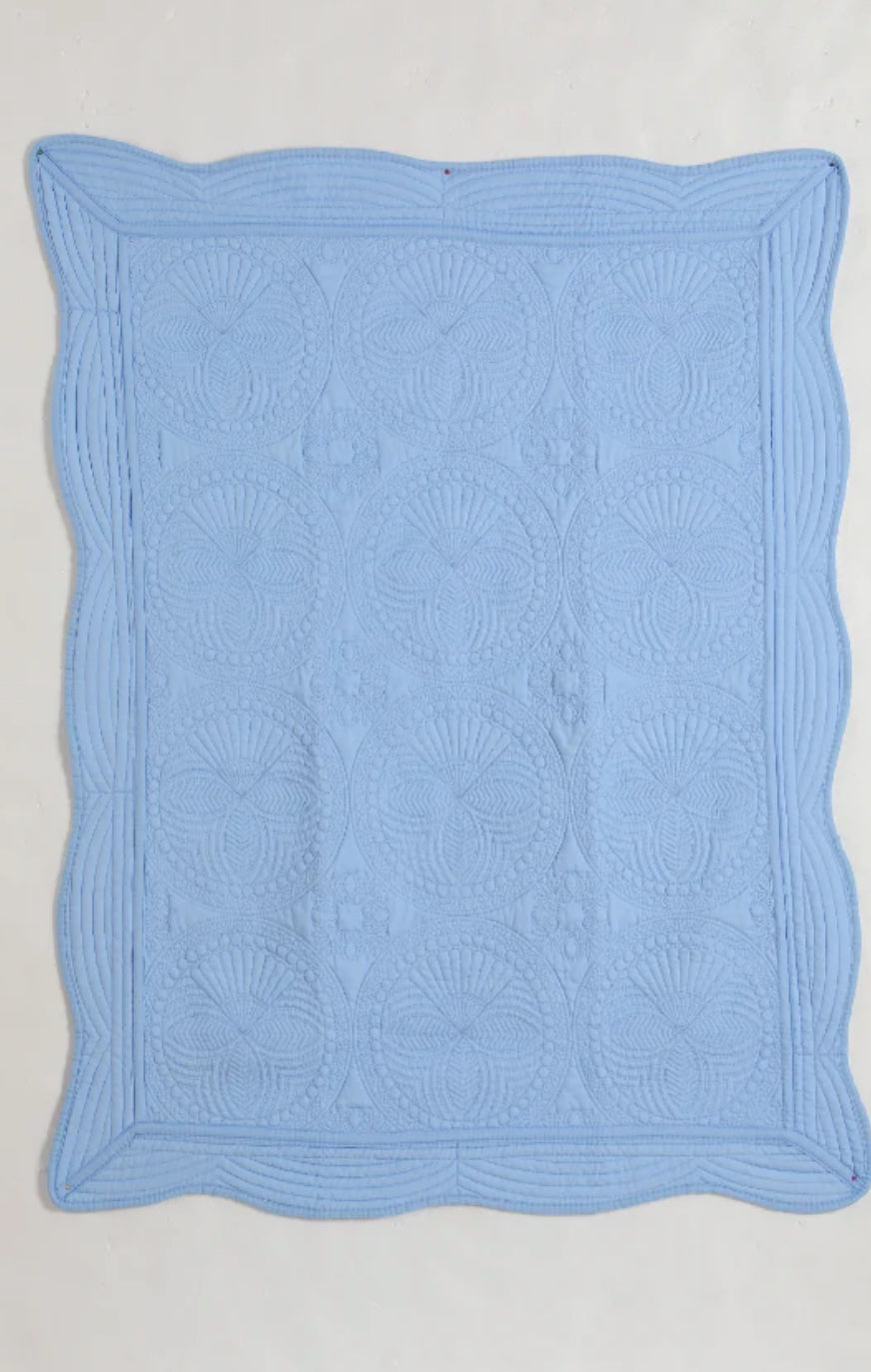 Heirloom quilt in blue