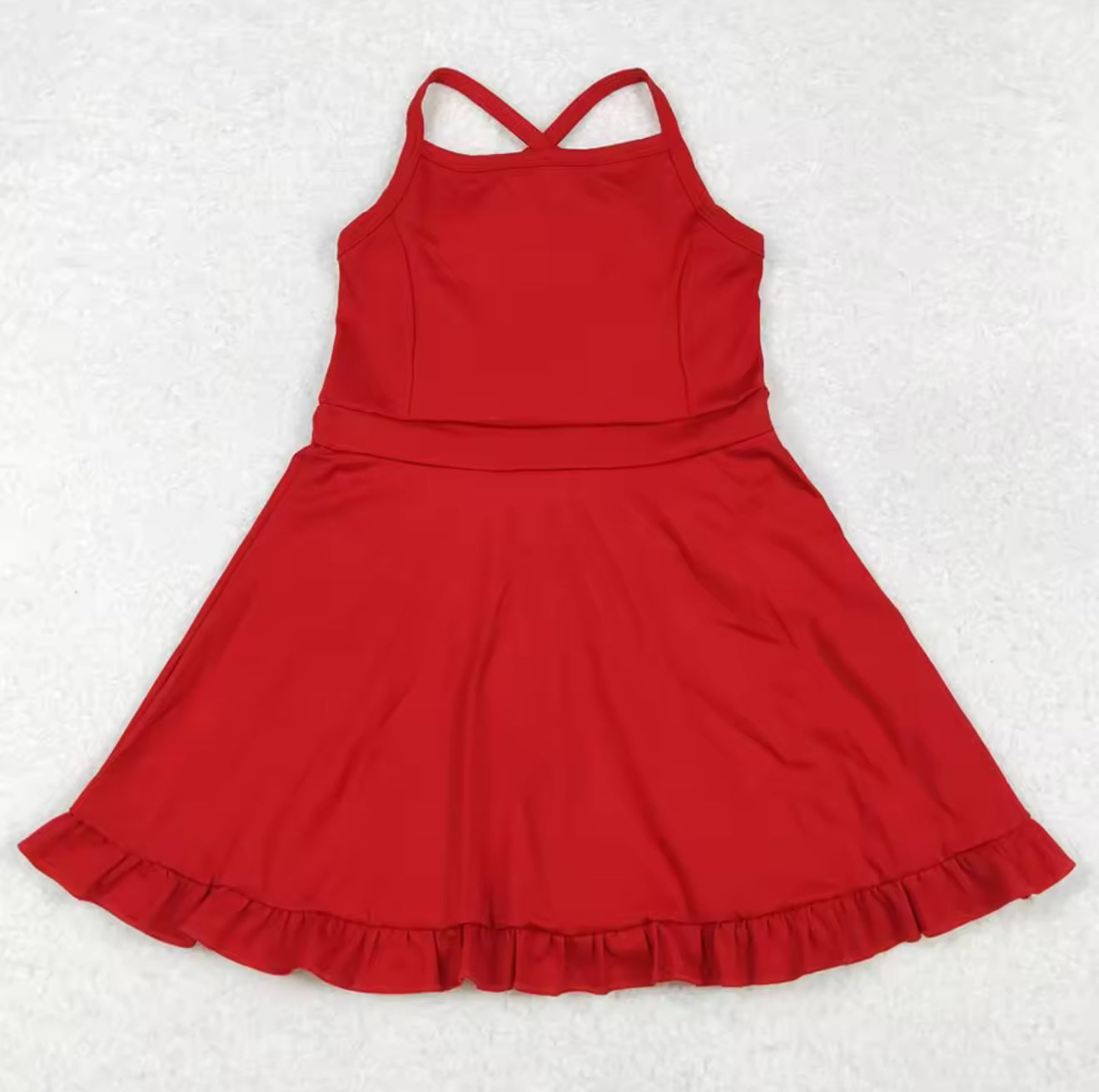 Red athletic dress