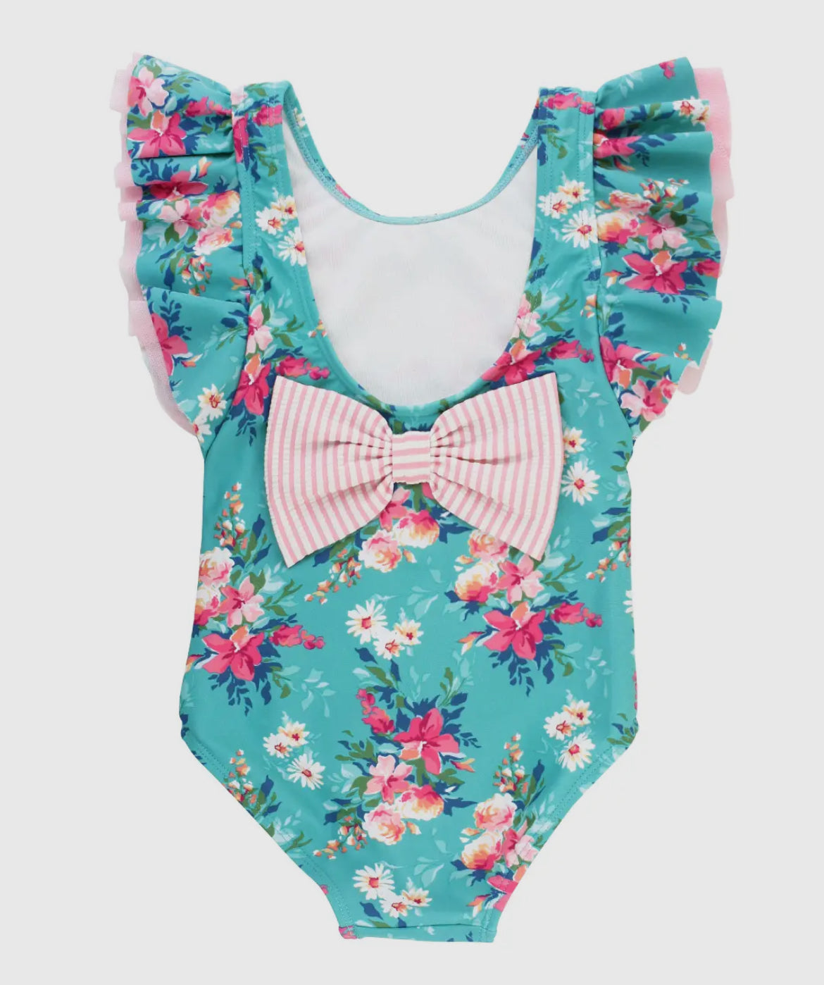 RuffleButts floral swim