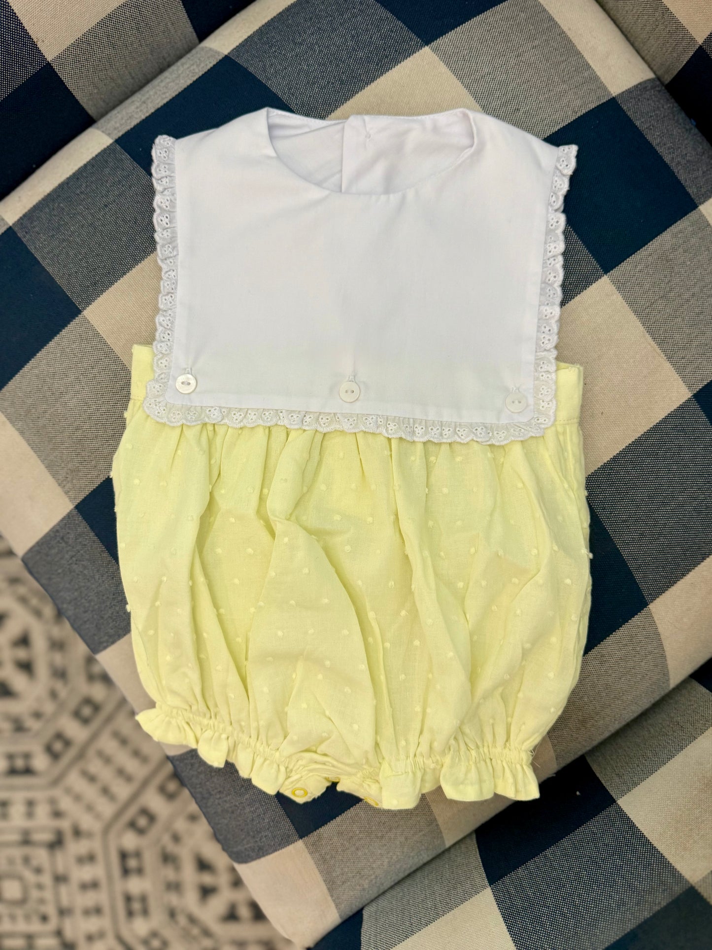 Blaire bubble in yellow Swiss dot