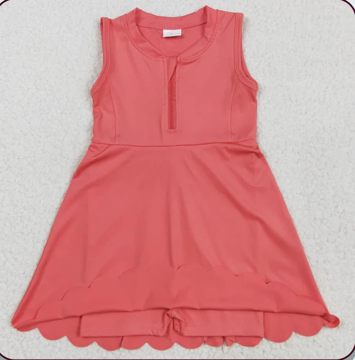 Coral athletic dress