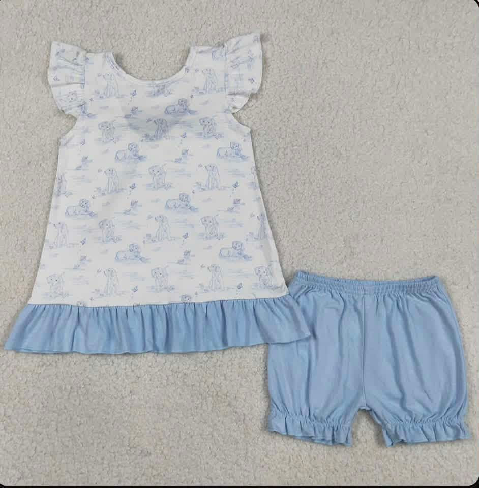 Puppy toile short set