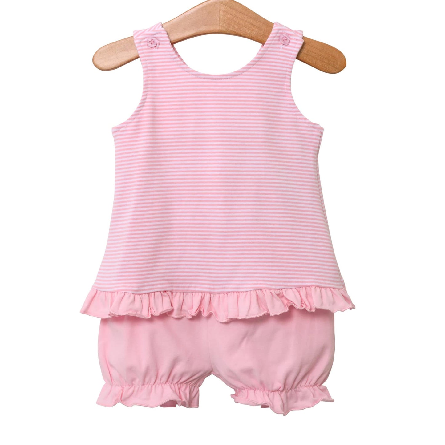 Swing back pink stripe bloomerset