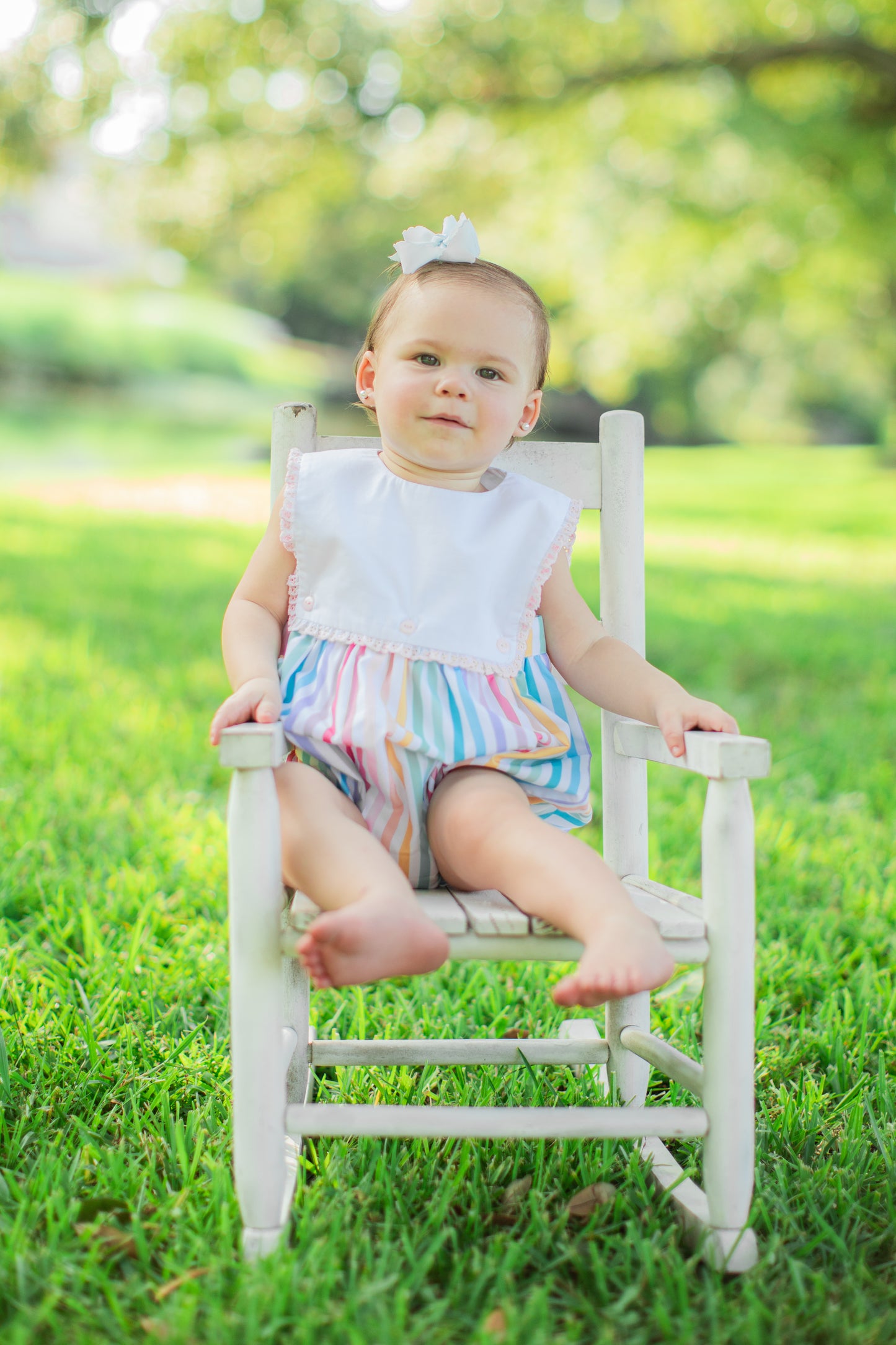 Blaire bubble in rainbow stripe