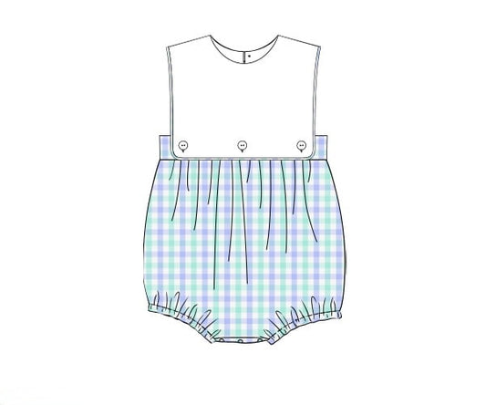 PRE ORDER Baylor bubble in blue green plaid