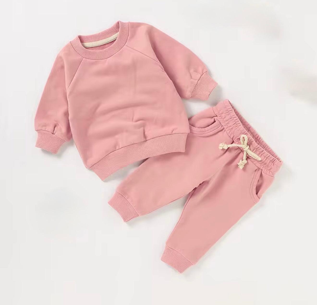 Pink jogger set