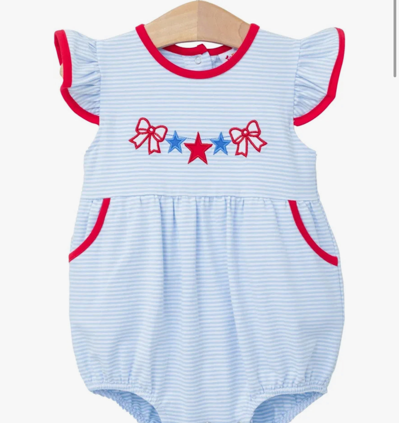 Patriotic bunting bubble