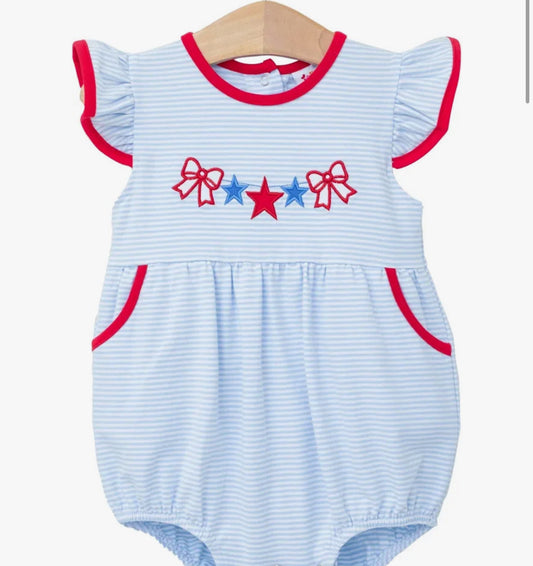 Patriotic bunting bubble