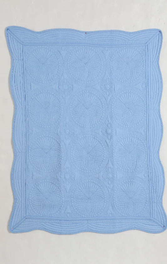 Heirloom quilt in blue