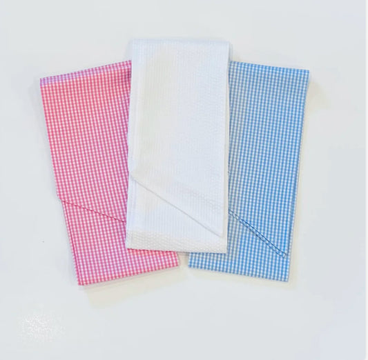 BLUE GINGHAM sash