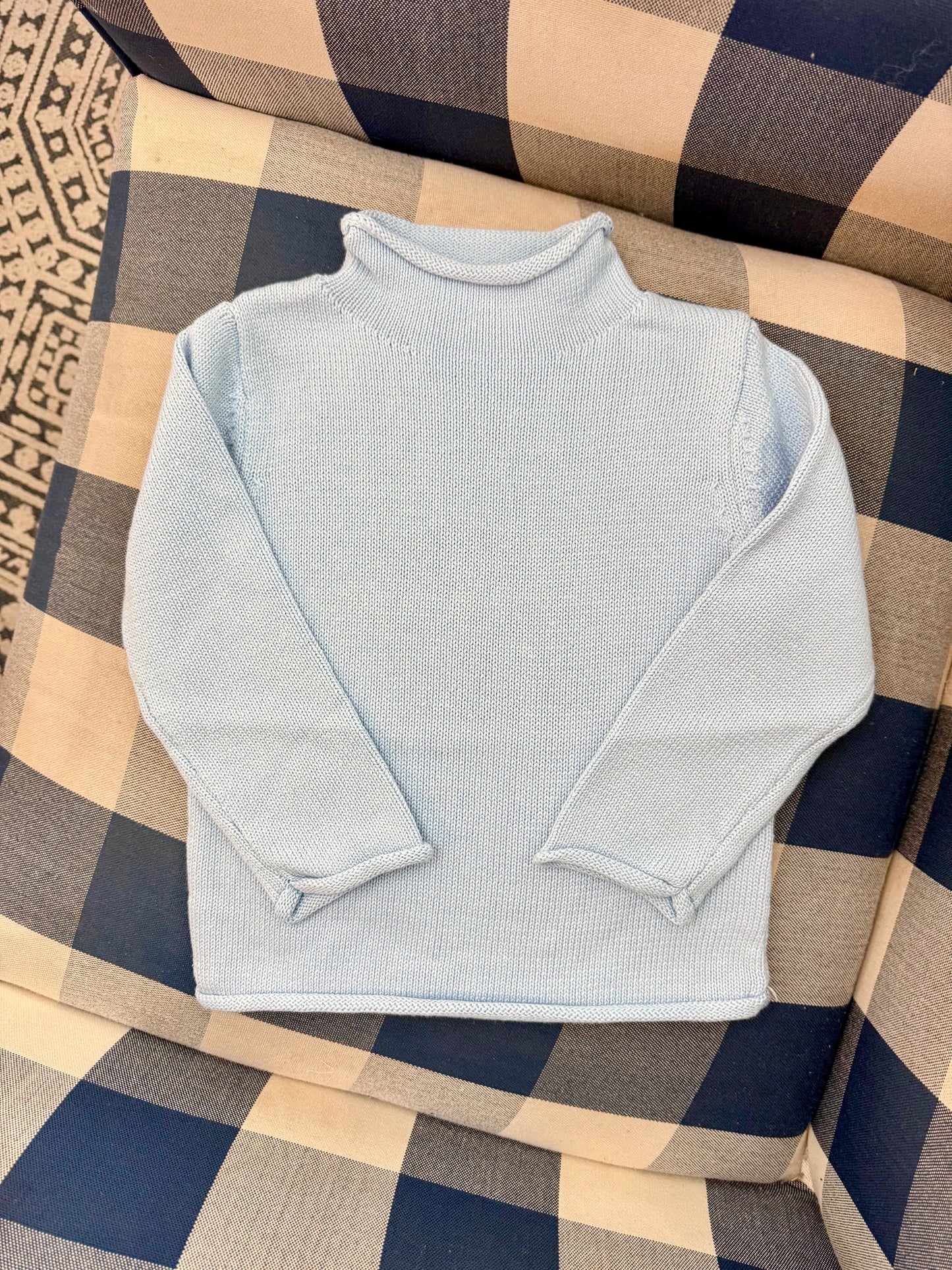 Light blue rollneck sweater