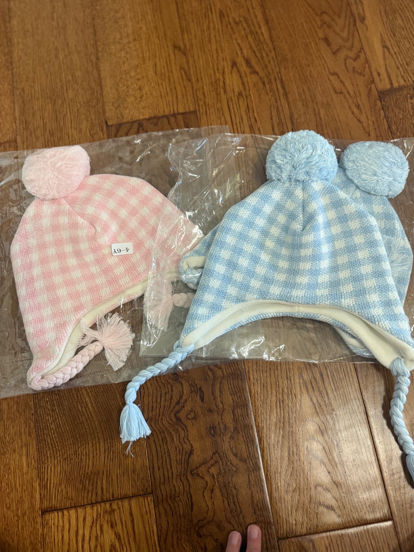 BLUE gingham hat