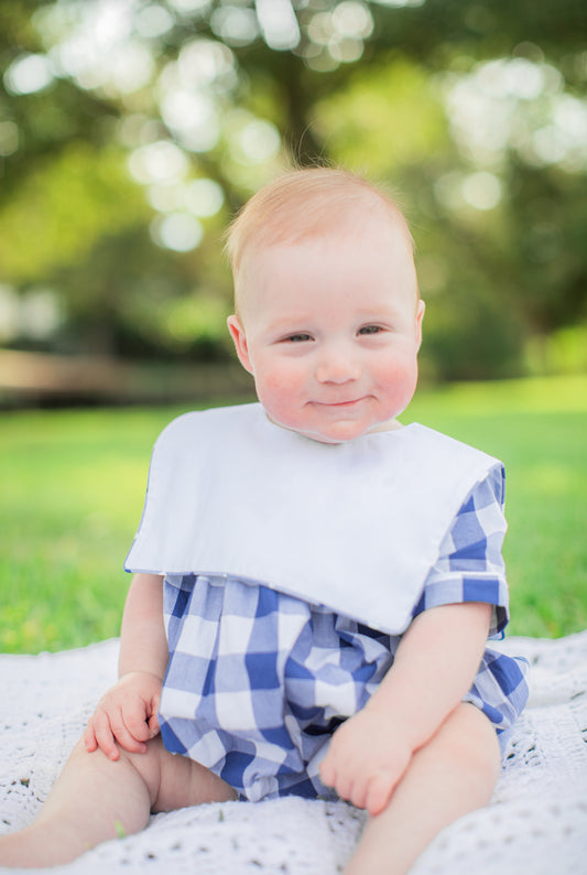 Carter collar bubble in navy check