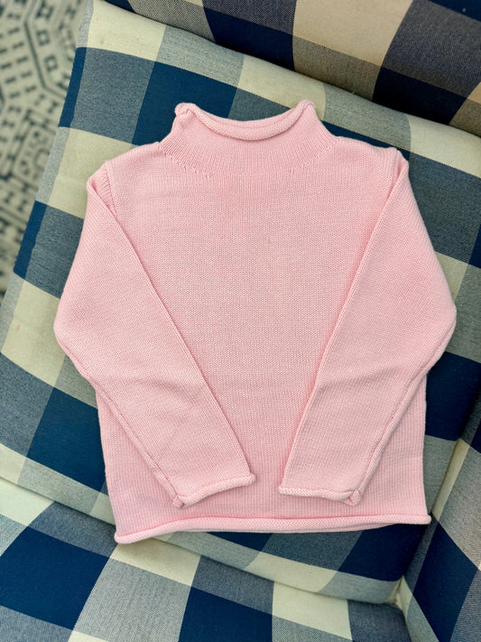 Pink roll neck sweater