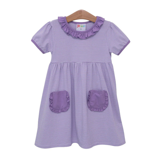 Purple stripe Eleanor dress