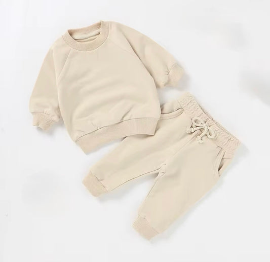 Cream jogger set