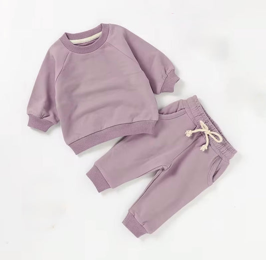 Faded purple jogger set