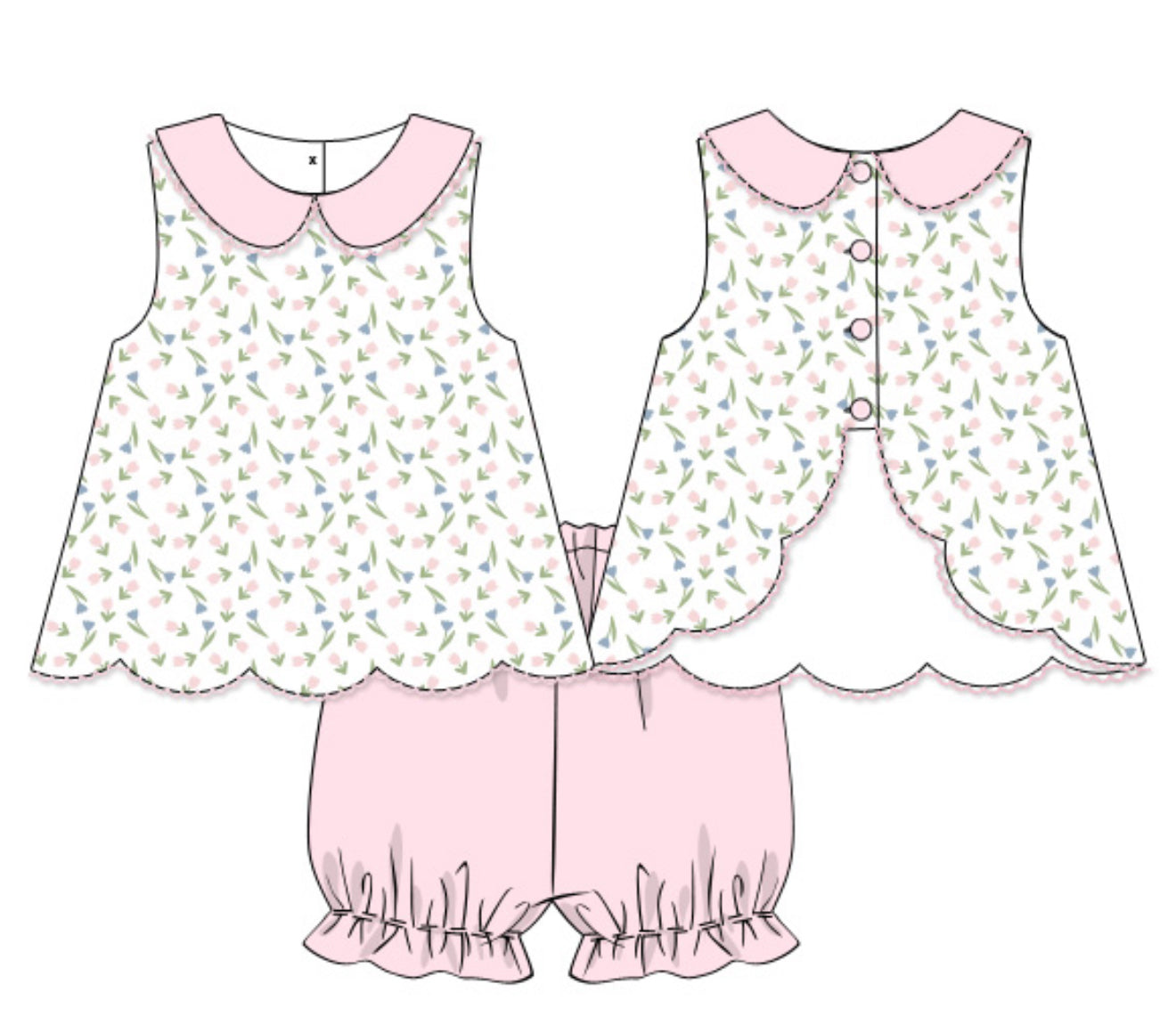 Shiloh short set in floral
