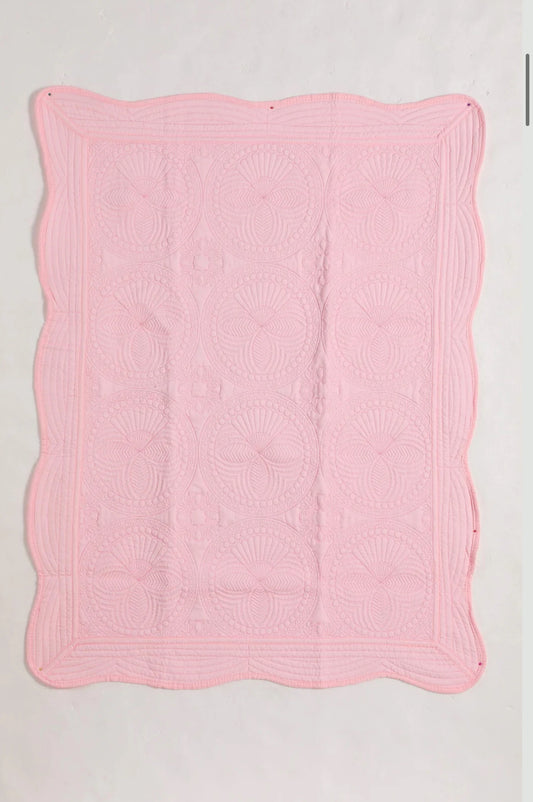 Heirloom quilt in pink