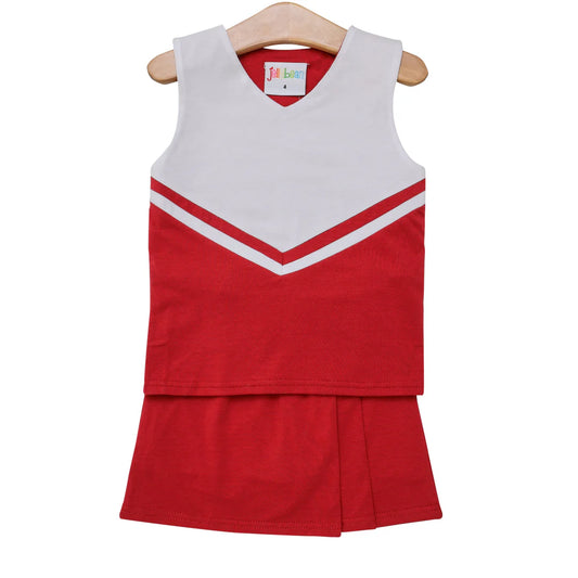 Red uniform skort set