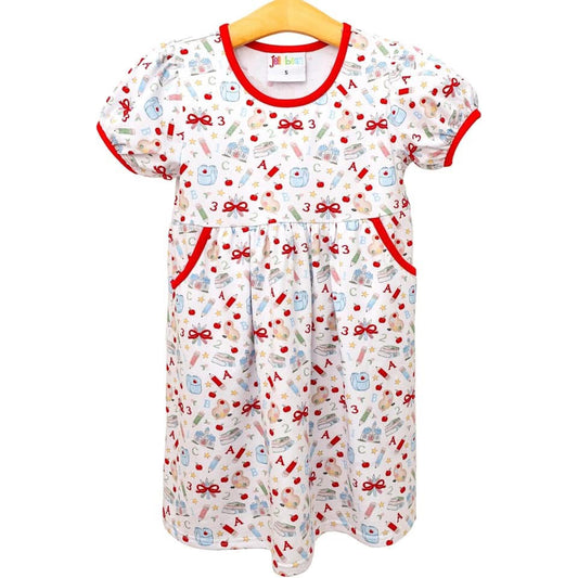 Smock candy back to school supply dress