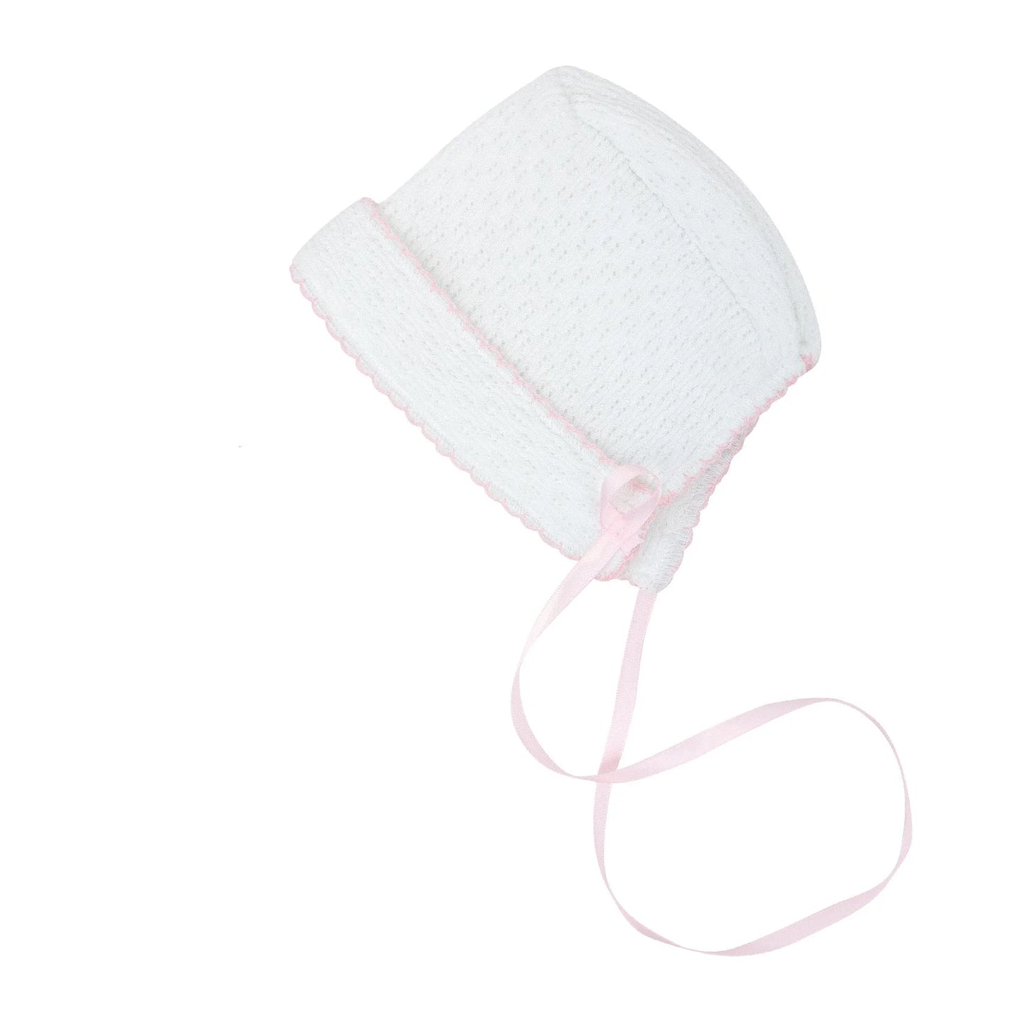 Pink trim Paty Inc bonnet