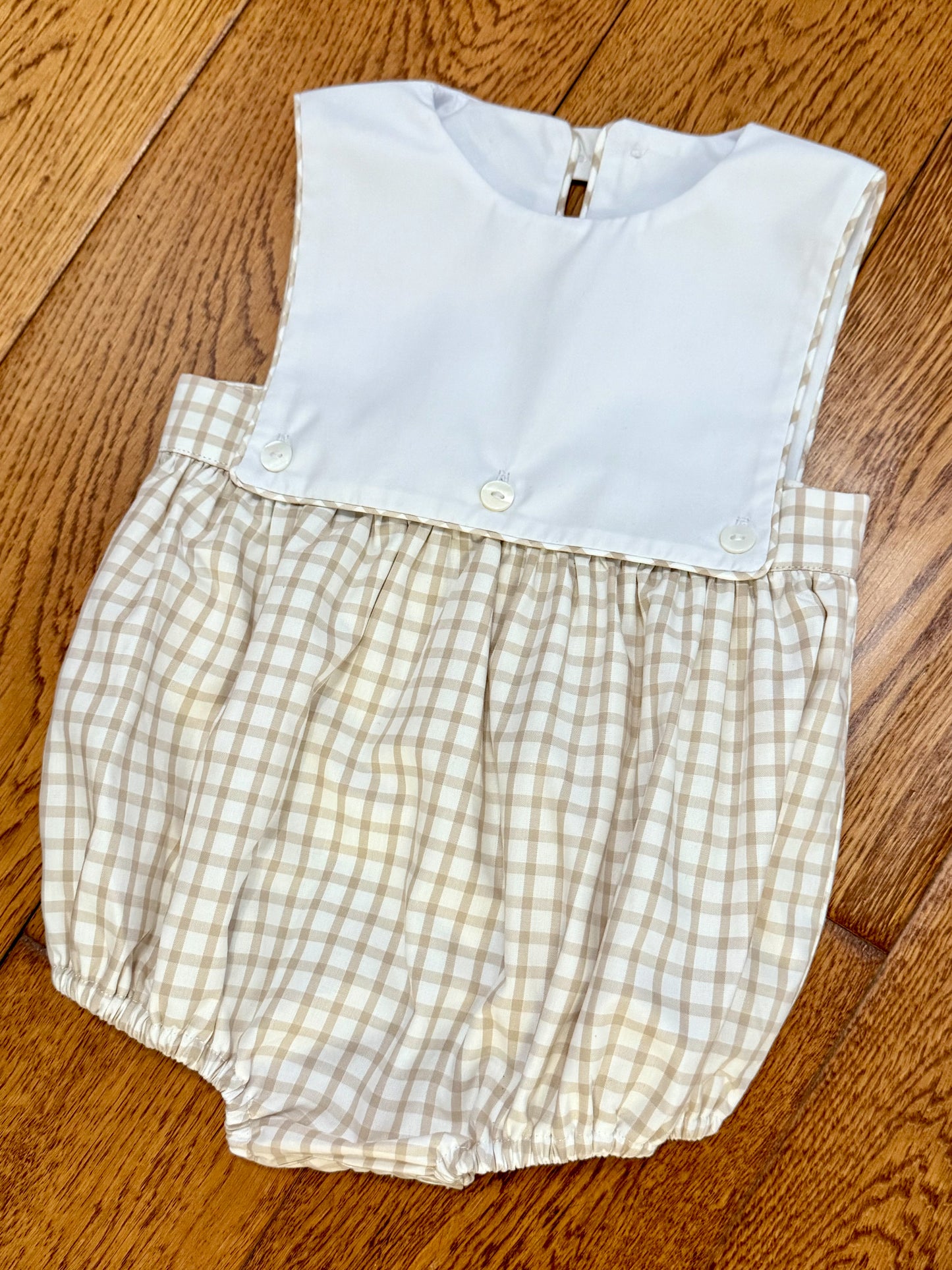 Baylor bubble in khaki windowpane