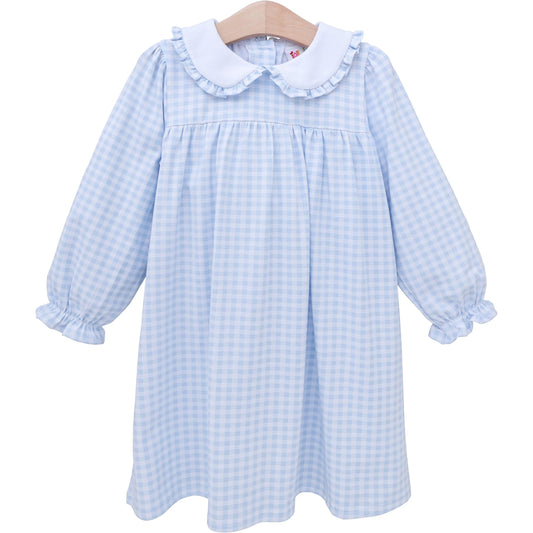SmockCandy blue gingham dress