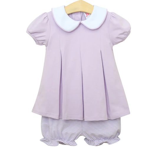 Purple pleat bloomerset