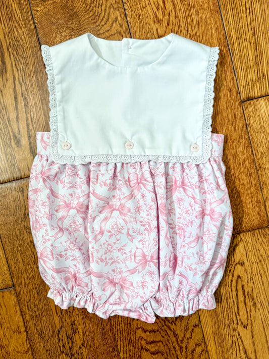 Blaire bubble in pink toile