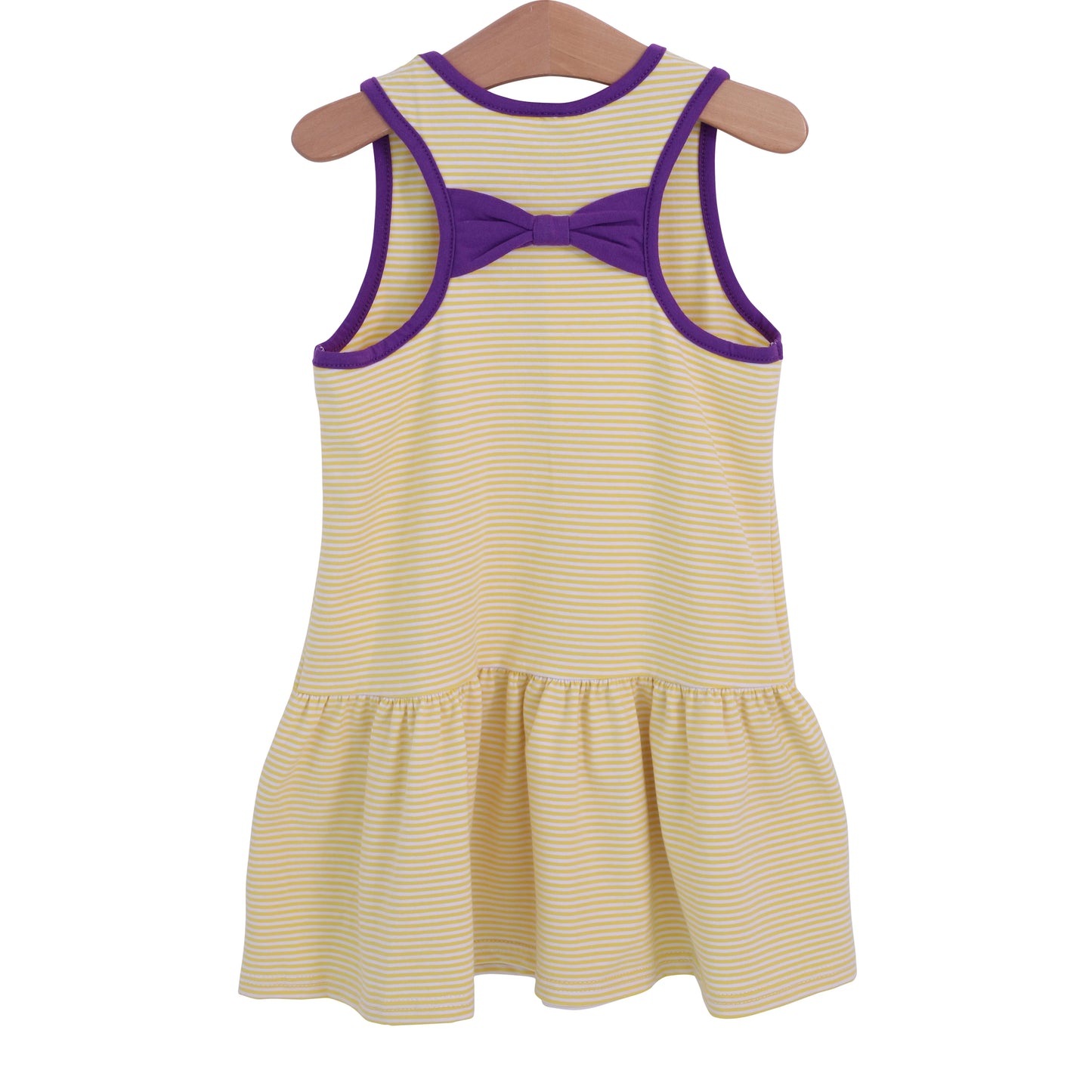 Yellow purple game day cheer dress