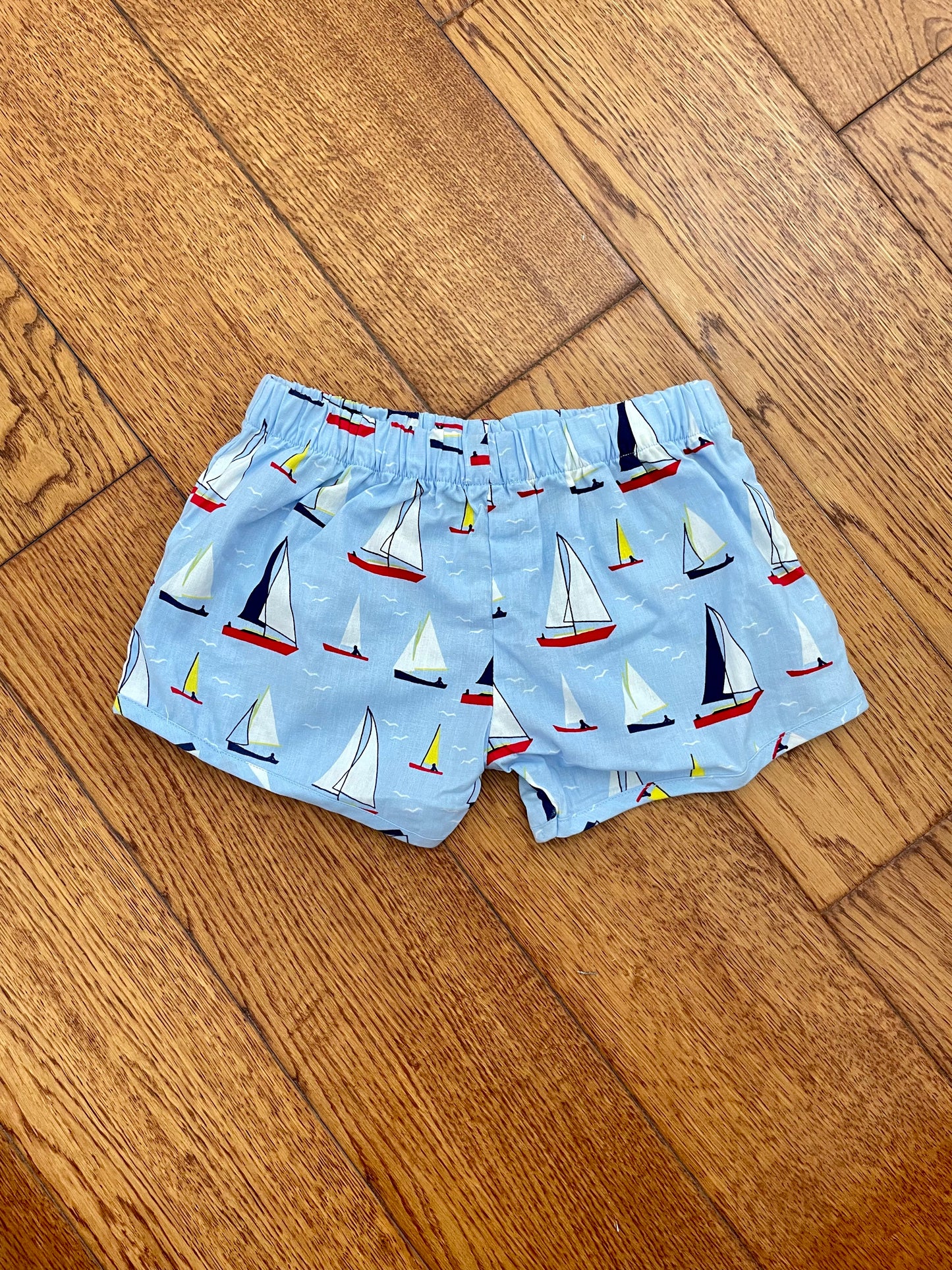 Sailboat shorty shorts