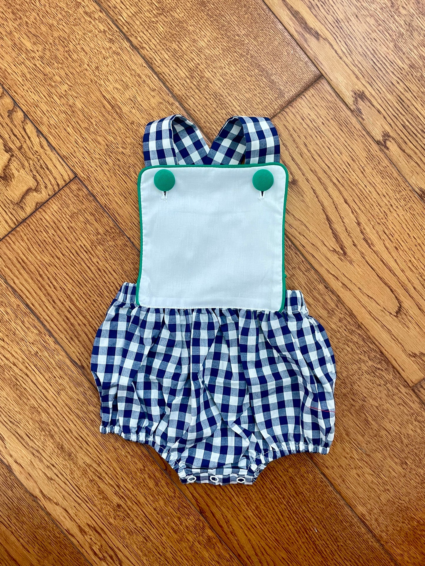 Sutton sunsuit in navy check