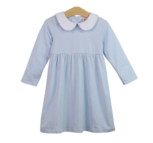 SmockCandy blue stripe dress